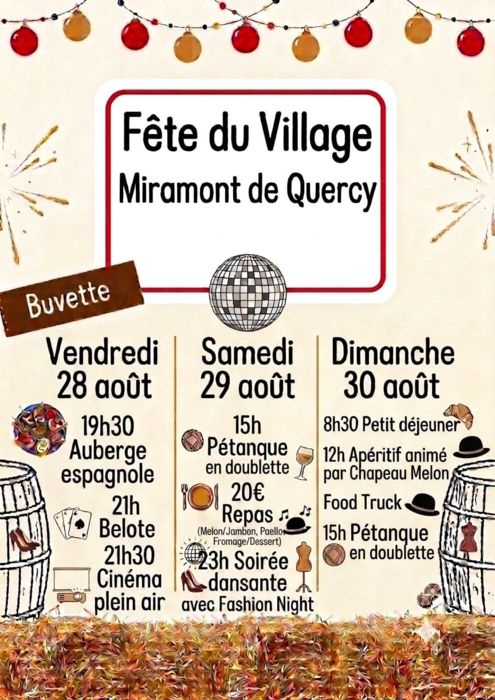 Fête votive de Miramont de Quercy