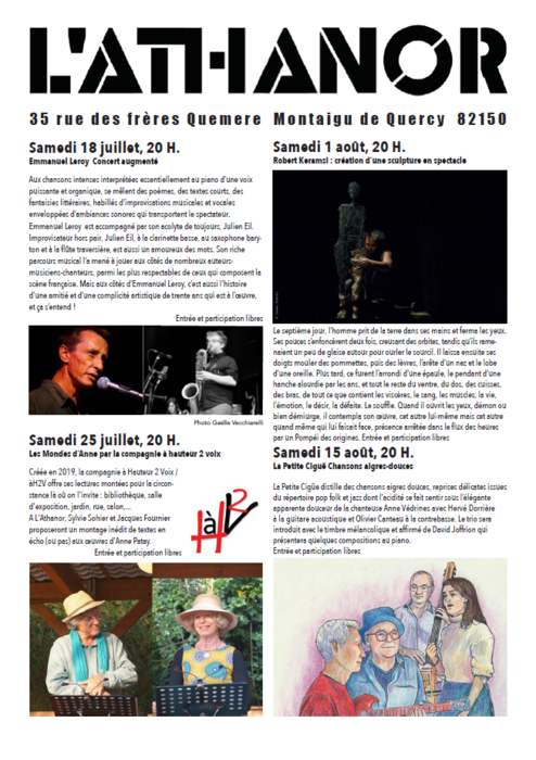 Concert à la galerie L'Athanor_Montaigu-de-Quercy