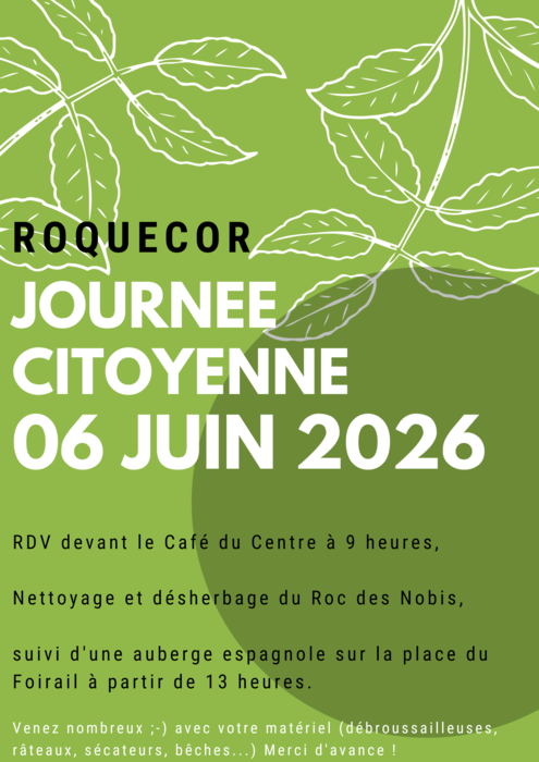 Journée citoyenne de Roquecor_Roquecor