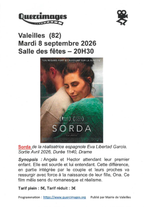 Cinéma à Valeilles :