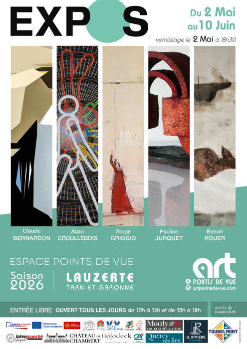 Exposition à la galerie Art Points de Vue_Lauzerte