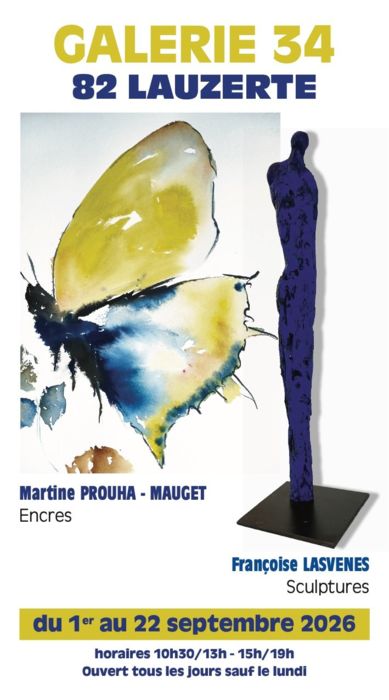 Exposition à la Galerie 34_Lauzerte