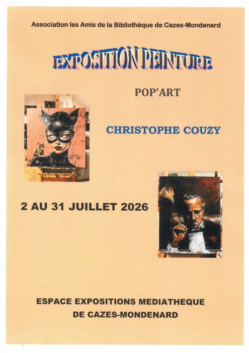 Exposition à la médiathèque_Cazes-Mondenard