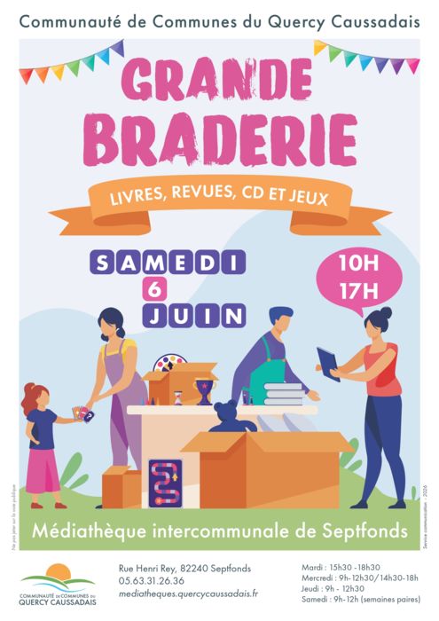 Braderie du service culturel CCQC_Septfonds