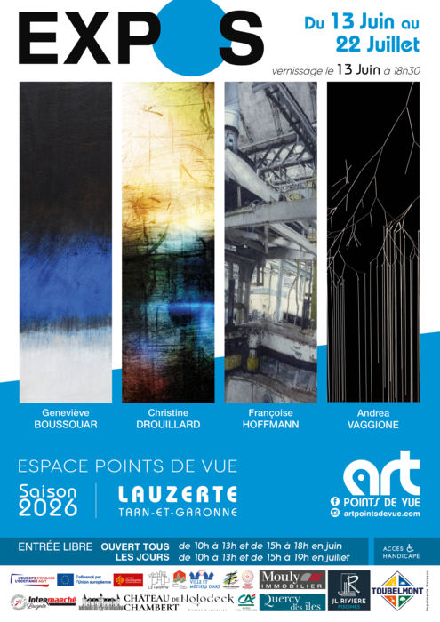 Exposition à la galerie Art Points de Vue_Lauzerte