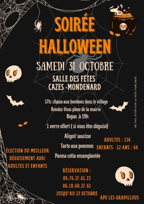 Soirée Halloween à Cazes-Mondenard_Cazes-Mondenard