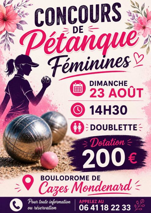 Concours de pétanque à Cazes-Mondenard_Cazes-Mondenard