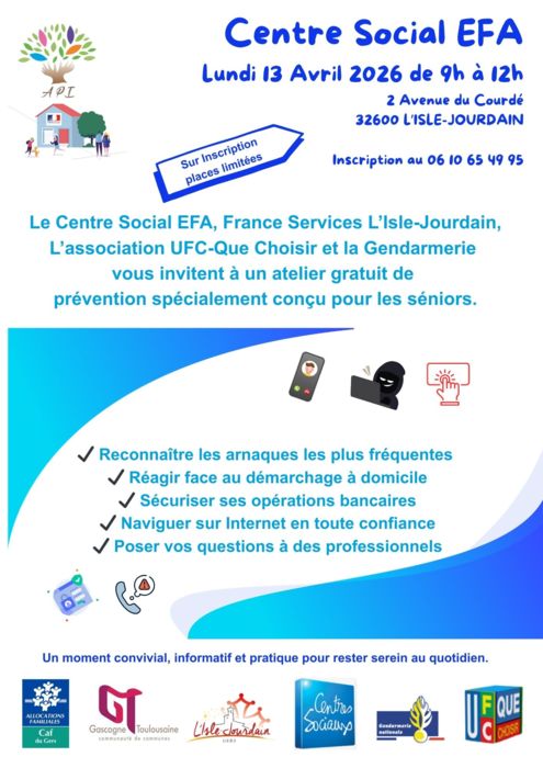 Atelier de prévention pour les séniors_L'Isle-Jourdain