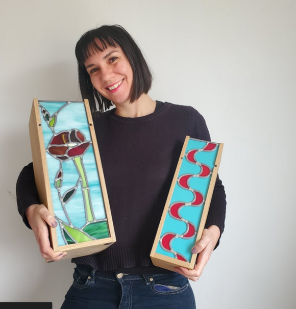 Journées européennes des métiers d'art - Démonstration à l'atelier de vitrail de Lucy Saranoff_Caussade