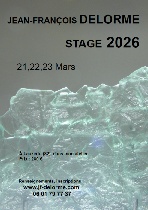 Stage d'initiation au verre à chaud avec le céramiste Jean-François Delorme_Lauzerte