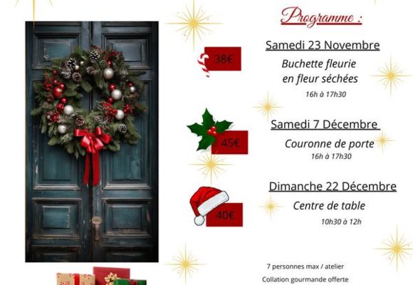 Atelier floral de Noël_Larrazet