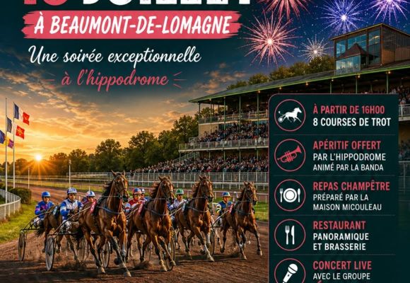 Courses hippiques - 16h - Repas - bal - feu d'artifice_Beaumont-de-Lomagne