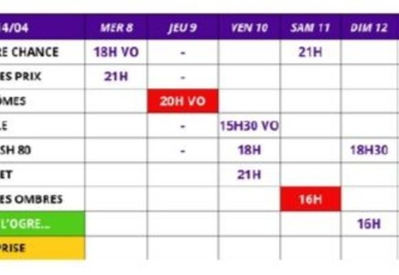 Cinéma du 8 au 14 avril_Beaumont-de-Lomagne