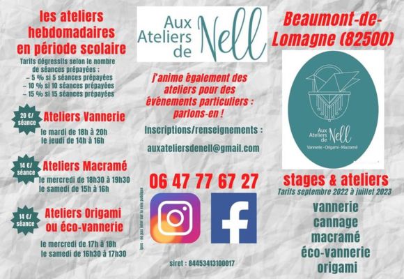 Aux ateliers de nell