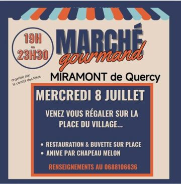 Marché gourmand à Miramont-de-Quercy 