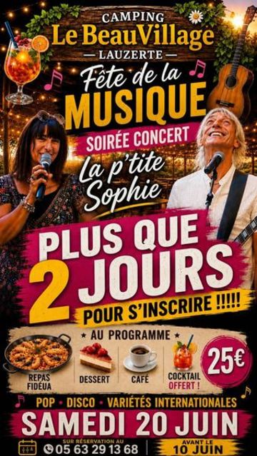Fête de la Musique au Camping Beauvillage 