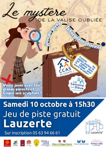 Jeu de piste à Lauzerte : le mystère de la valise oubliée