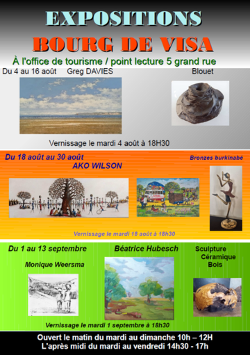 Expositions au point lecture de Bourg de visa 
