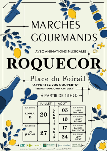Marché gourmand à Roquecor 