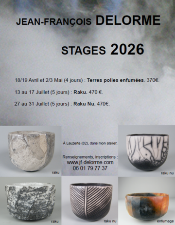Stage de céramique avec Jean-François Delorme 