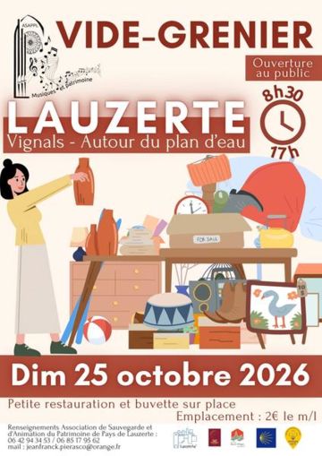 Vide-grenier à Lauzerte