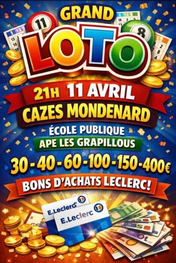 Loto de l'école de Cazes-Mondenard
