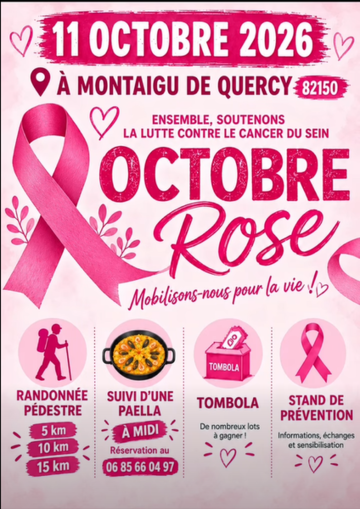 Octobre Rose à Montaigu de Quercy 