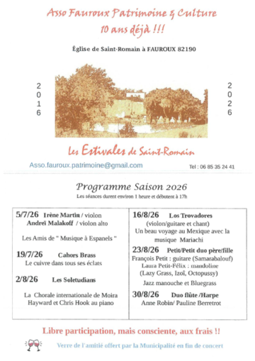 Les Estivales de Saint Romain 