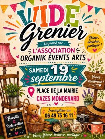 Vide-grenier à Cazes-Mondenard