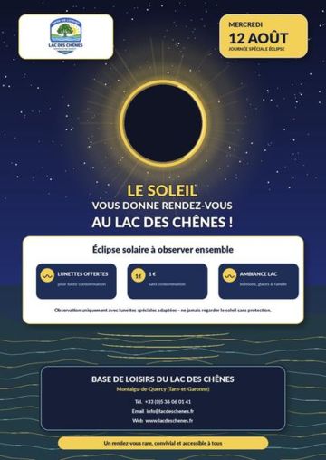 Le soleil vous donne rendez-vous au Lac des Chênes ! 