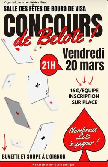 Belote à Bourg de Visa 