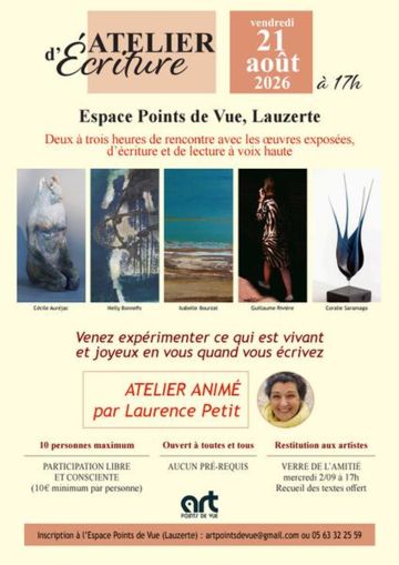 Atelier d'écriture à la galerie Art Points de Vue