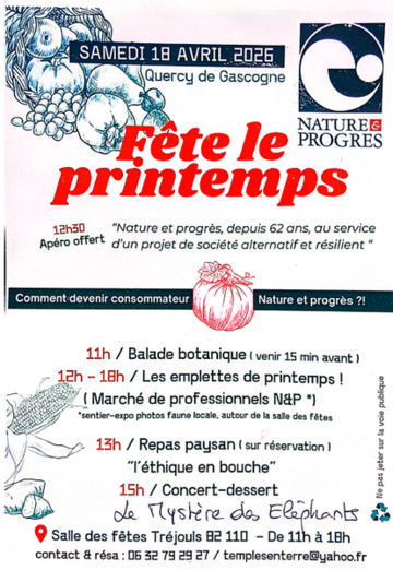 Nature et Progrès Quercy fête le printemps 