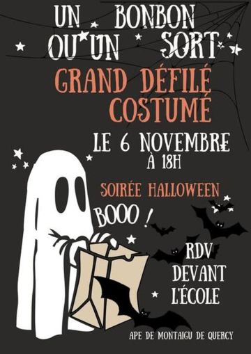 Grand défilé d'Halloween à Montaigu-de-Quercy 