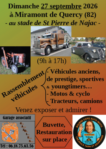 Rassemblement de voitures anciennes