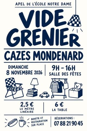 Vide-grenier à Cazes-Mondenard 