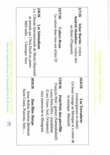 Les Estivales de Saint Romain 