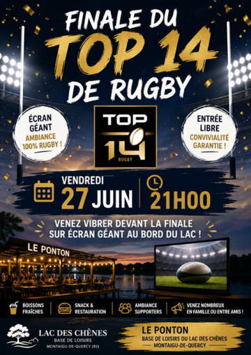 Finale du TOP 14 sur écran géant au Ponton 