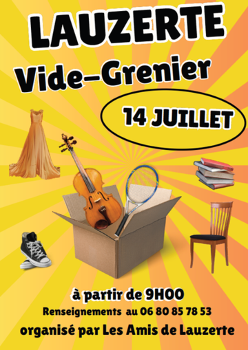Vide-grenier à Lauzerte 