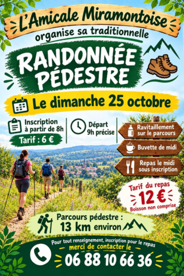 Randonnée pédestre à Miramont-de-Quercy