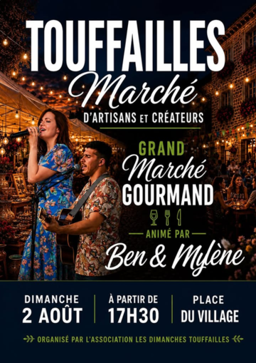 Marché gourmand et créateurs à Touffailles 
