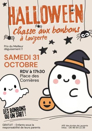 Chasse aux bonbons spécial Halloween à Lauzerte 