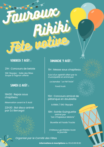 Fête votive Fauroux - Rikiki 