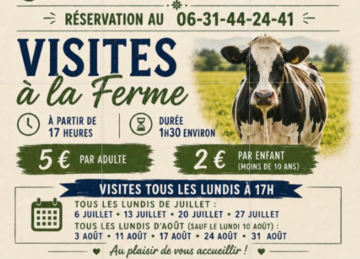 Visite de la ferme au Clair de la Brune à Lauzerte 