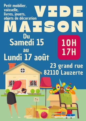 Vide maison à Lauzerte