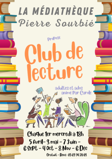 Club de lecture de la médiathèque Pierre Sourbié 