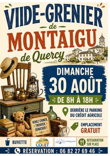 Vide-grenier à Montaigu-de-Quercy 
