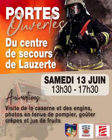 Portes ouvertes du centre de secours de Lauzerte 