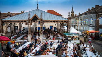 Marché gourmand à Bourg-de-Visa 