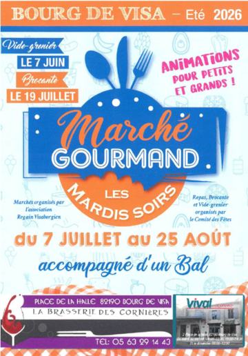 Marché gourmand à Bourg-de-Visa